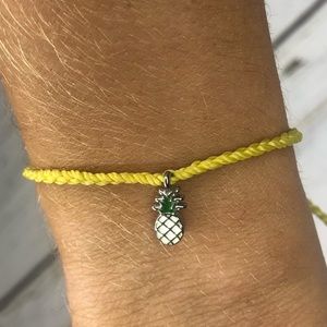 Yellow pineapple pura vida bracelet